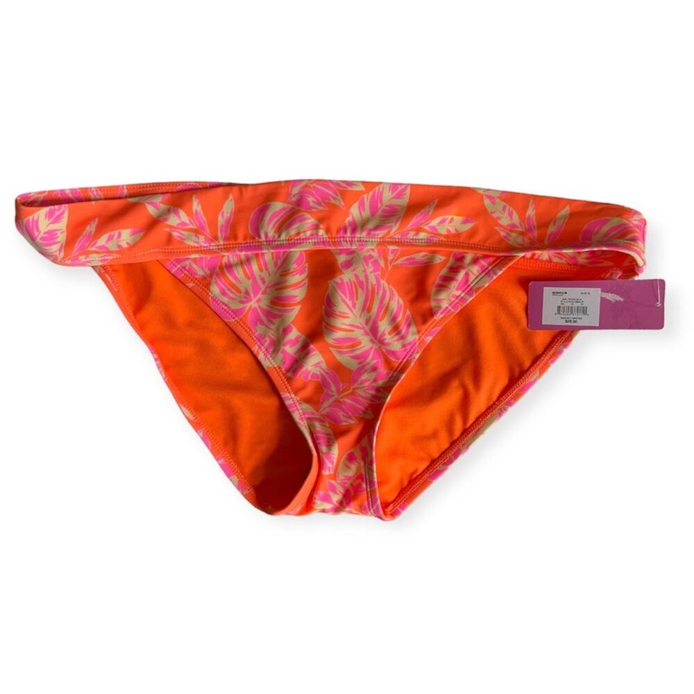Ninety-Nine Girls Juniors Tropicalia Banded Hipster Swim Bottom Sz XL